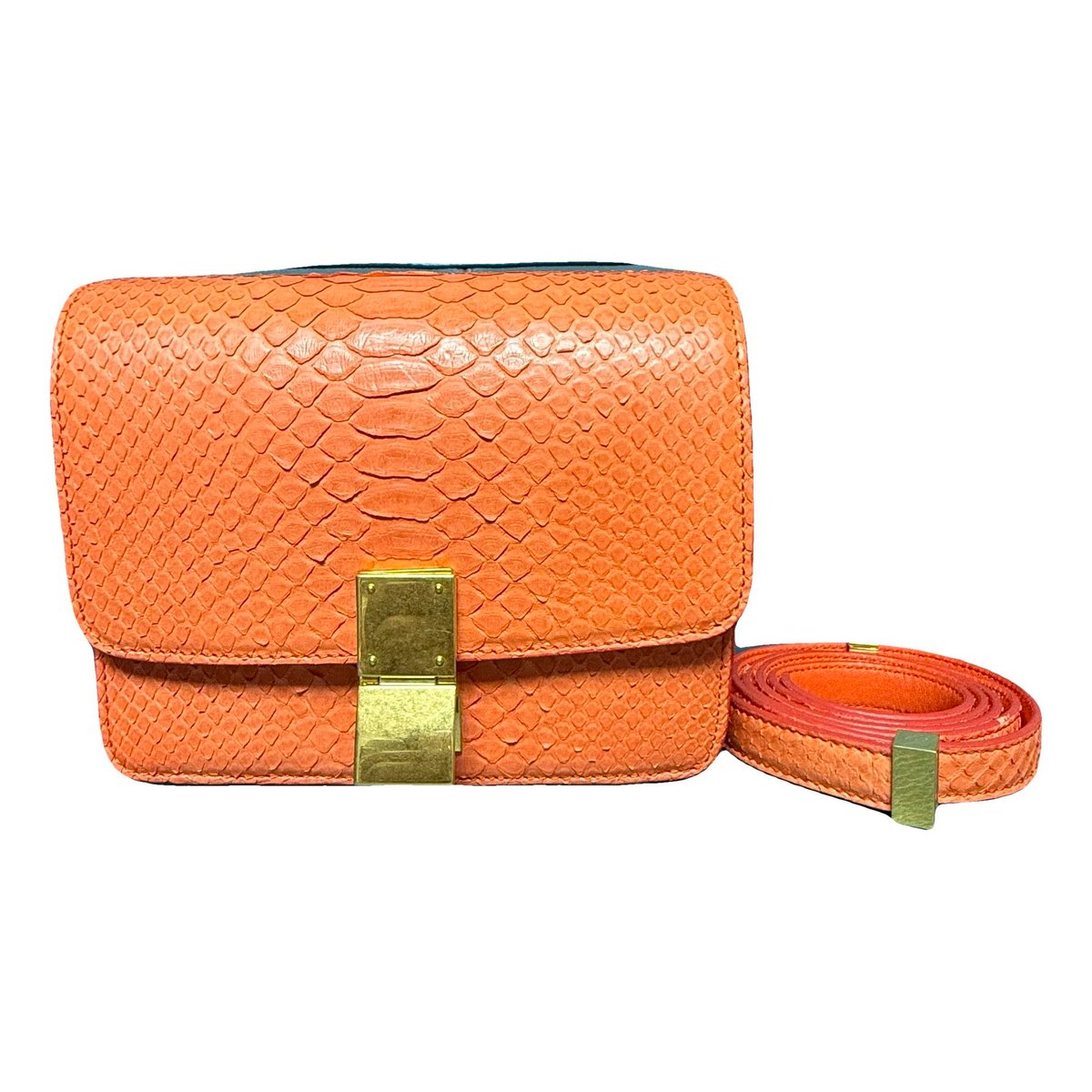 Classic python handbag