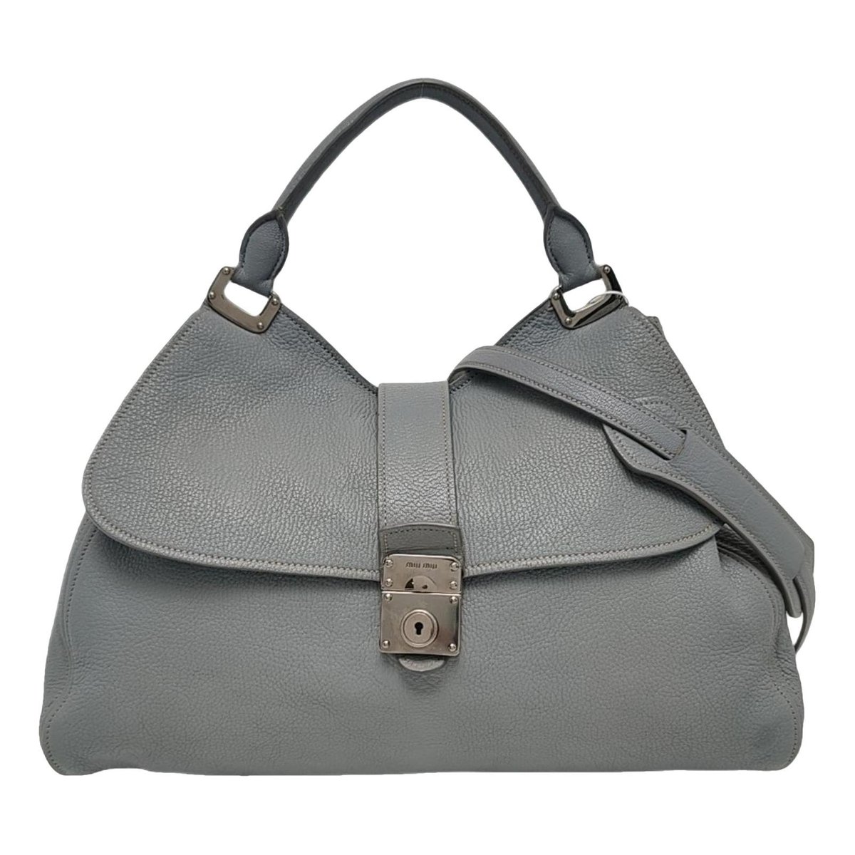 Madras leather handbag