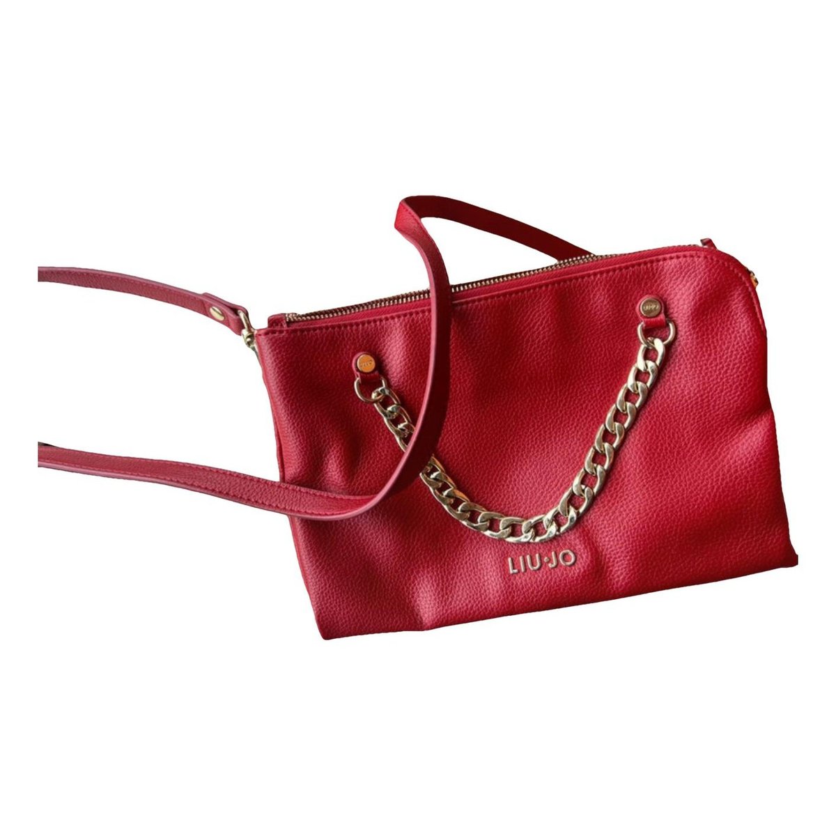 Leather clutch bag