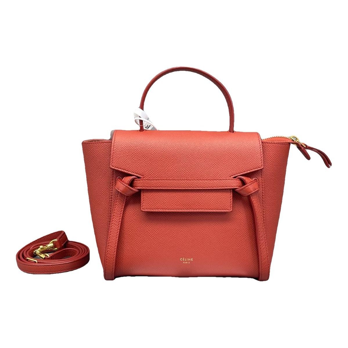 Belt leather handbag