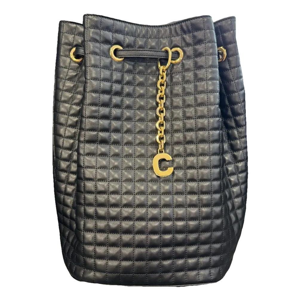 Cabas leather handbag
