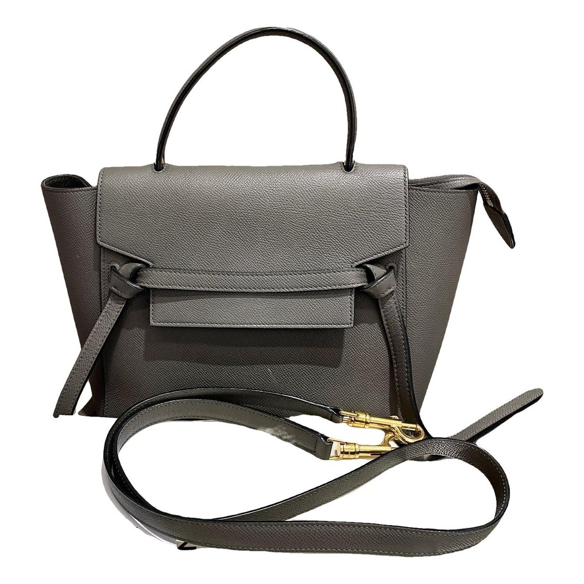 Belt leather handbag