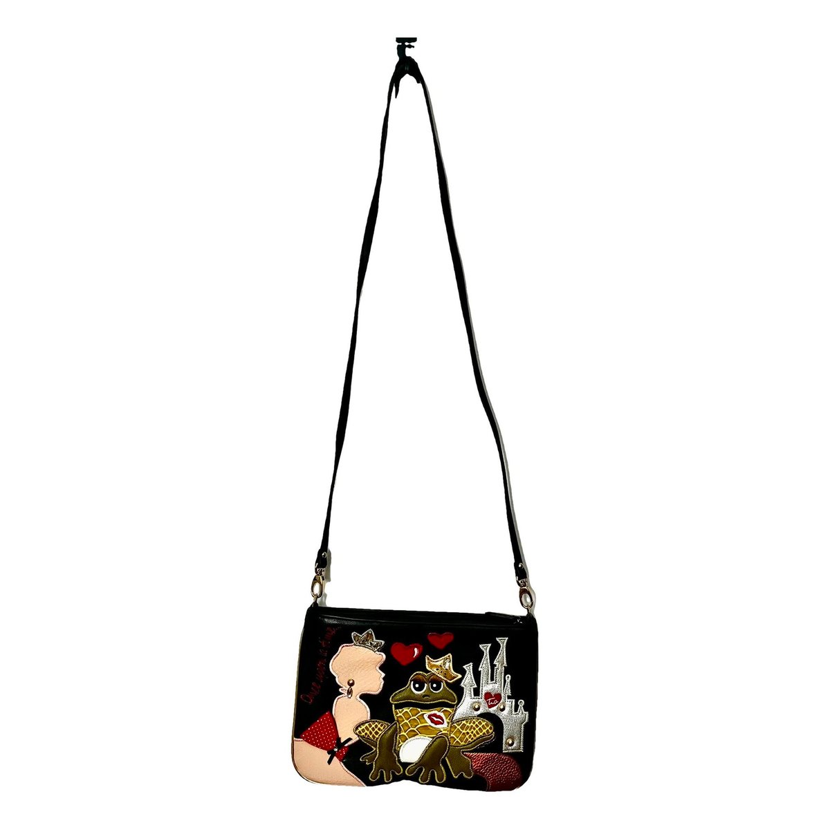 Vegan leather crossbody bag