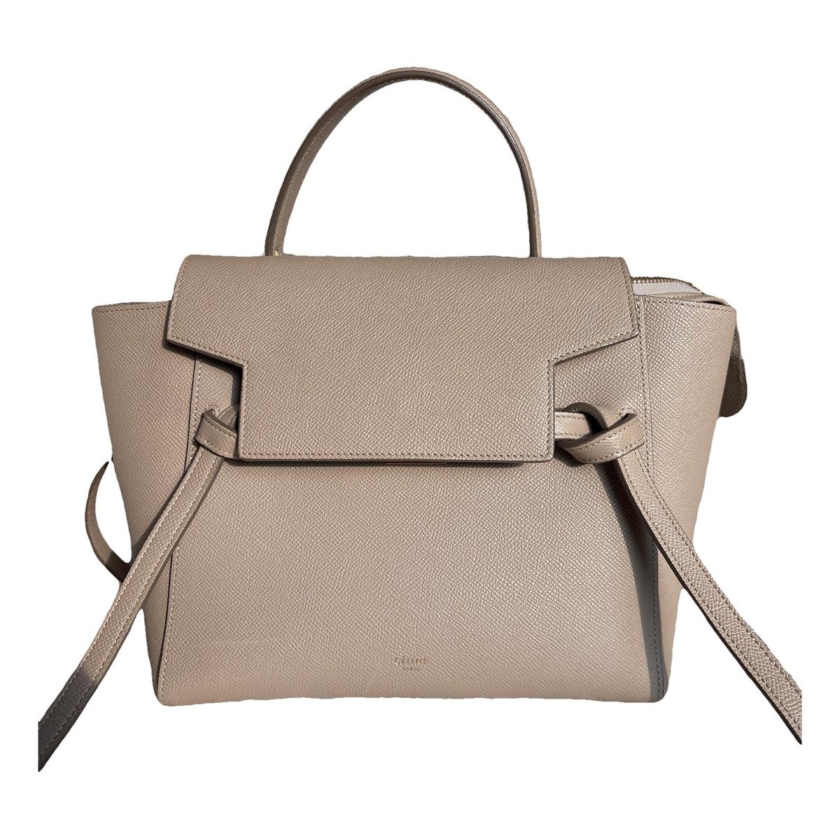 Belt leather handbag