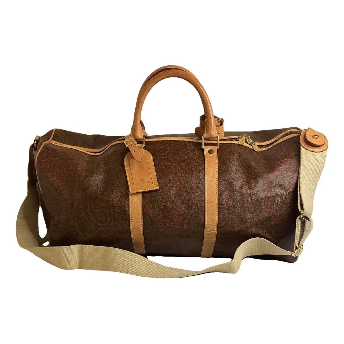 Leather travel bag