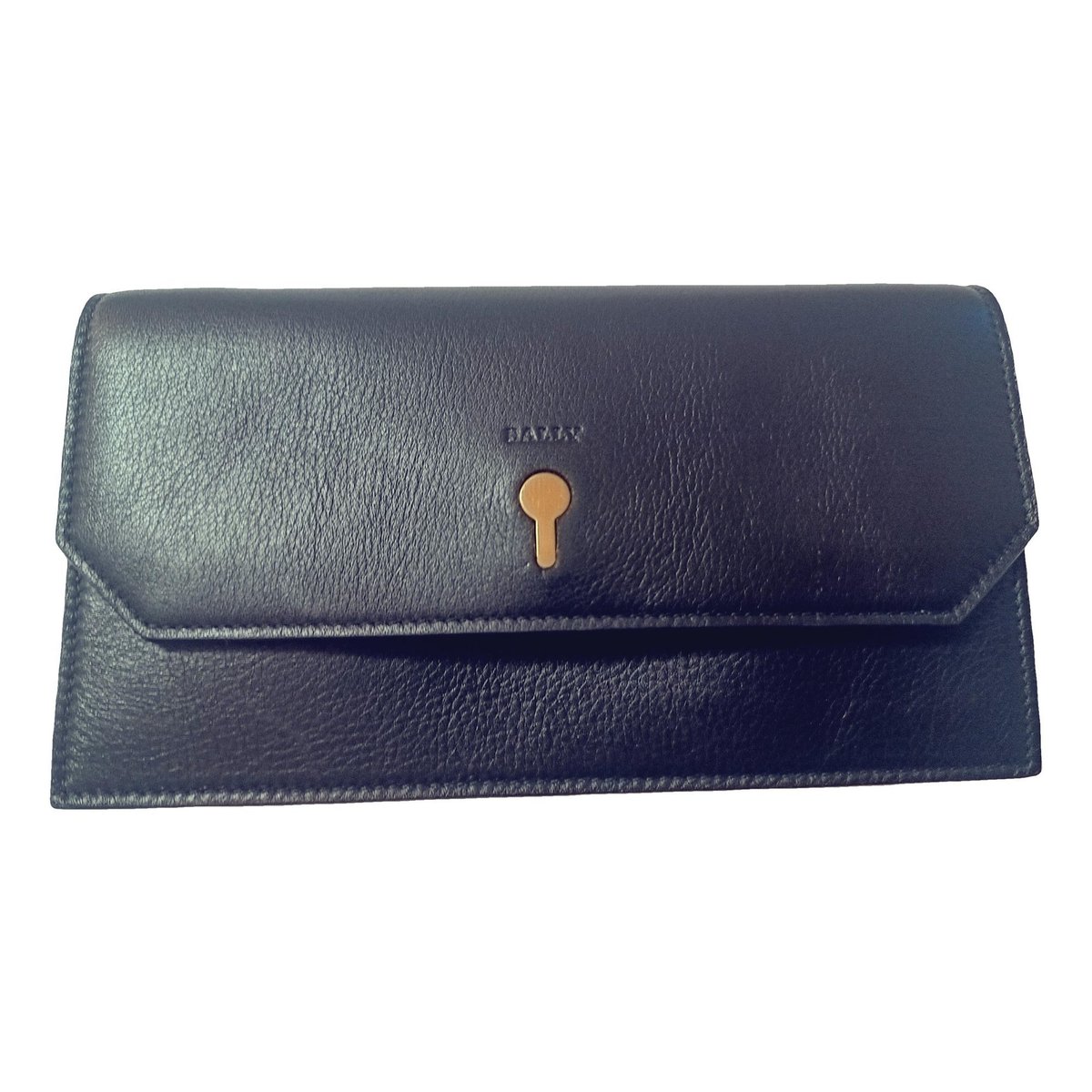 Leather clutch bag
