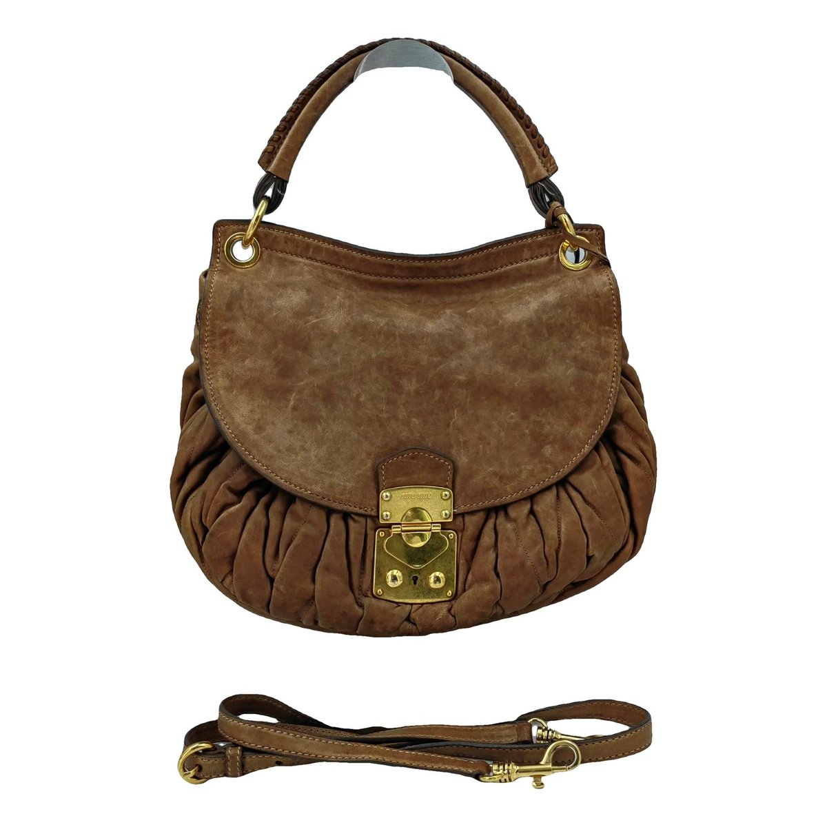 Matelassé leather handbag