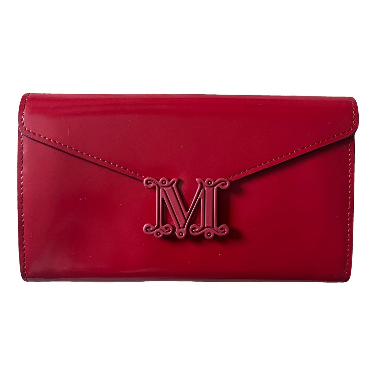 Leather clutch bag