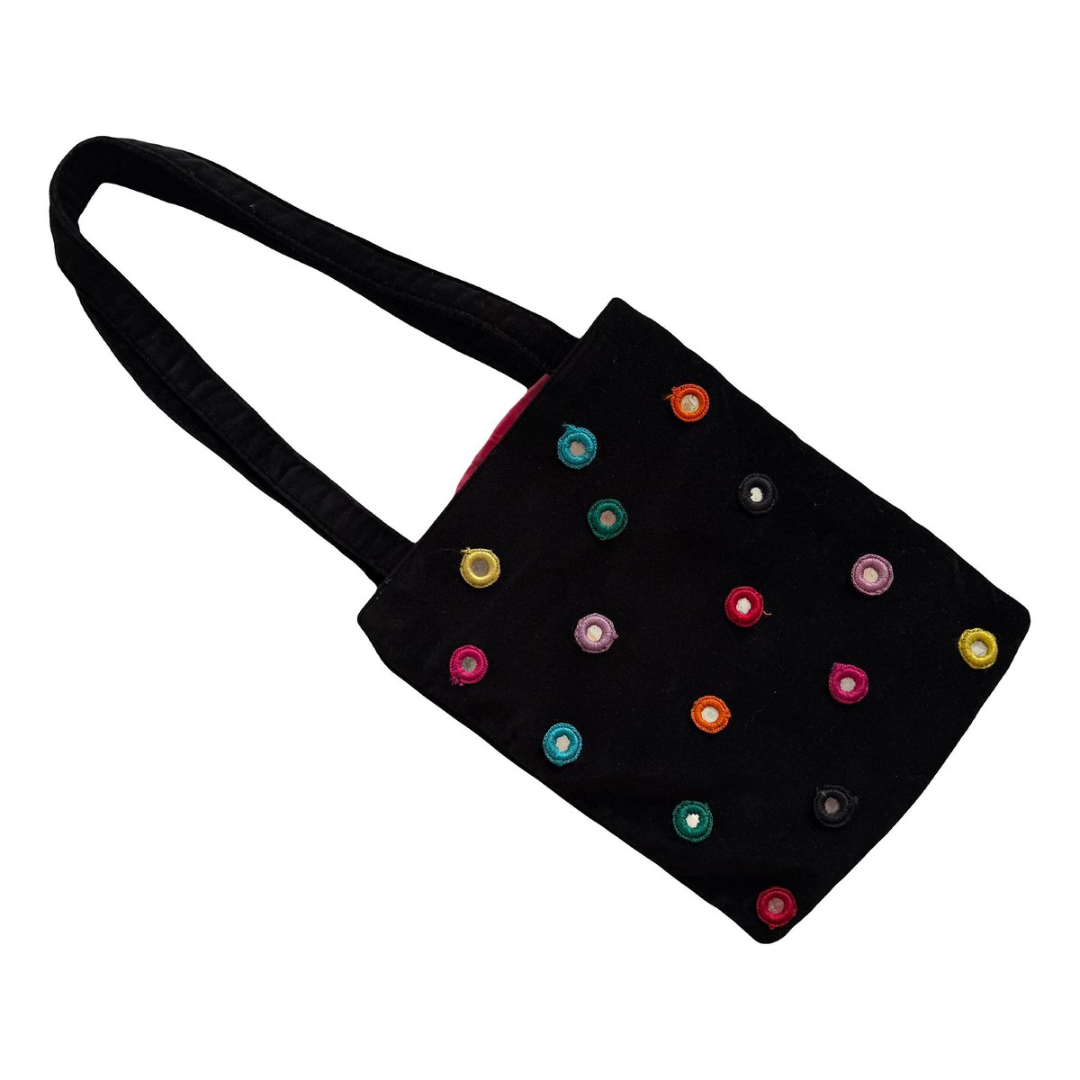 Velvet handbag