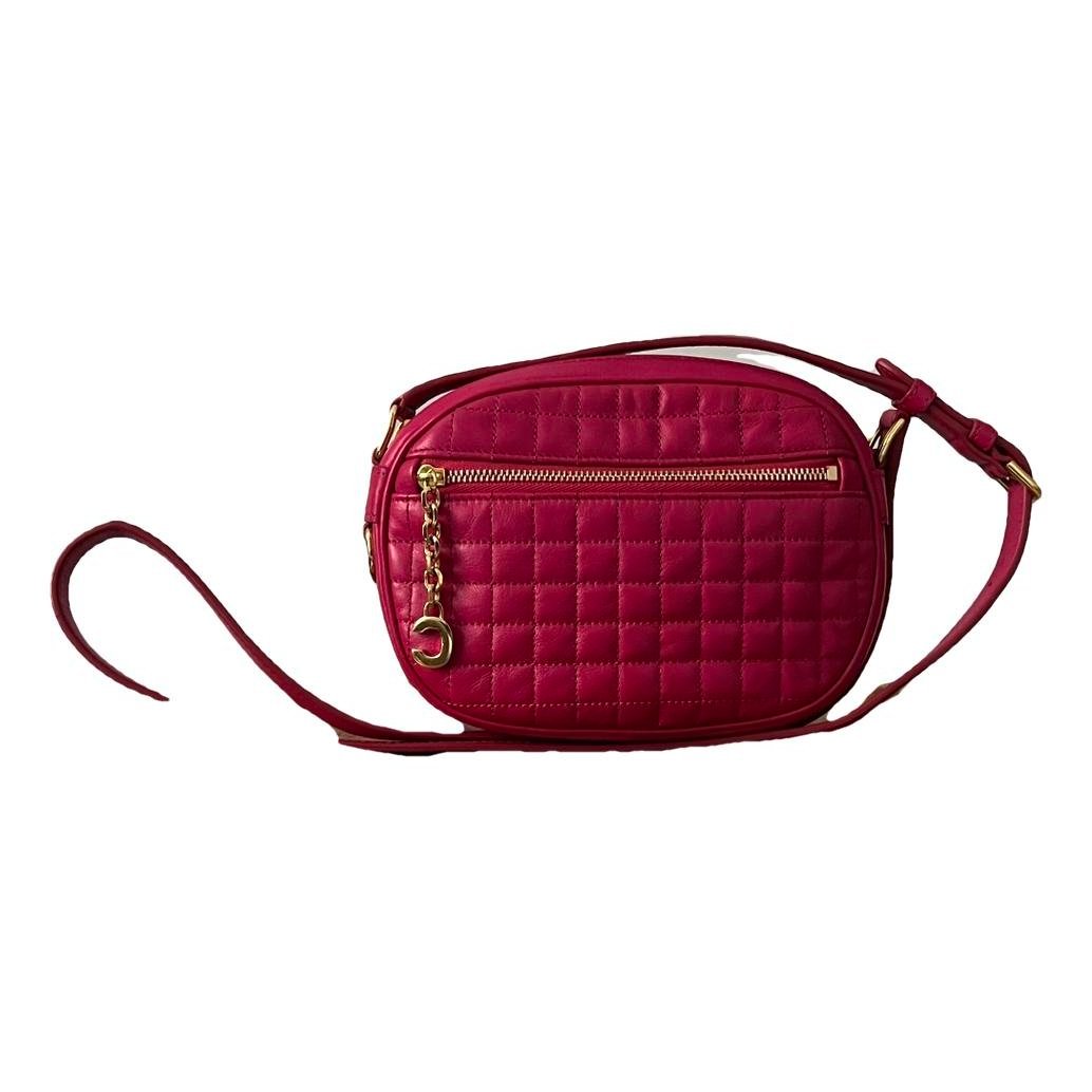Charm leather handbag