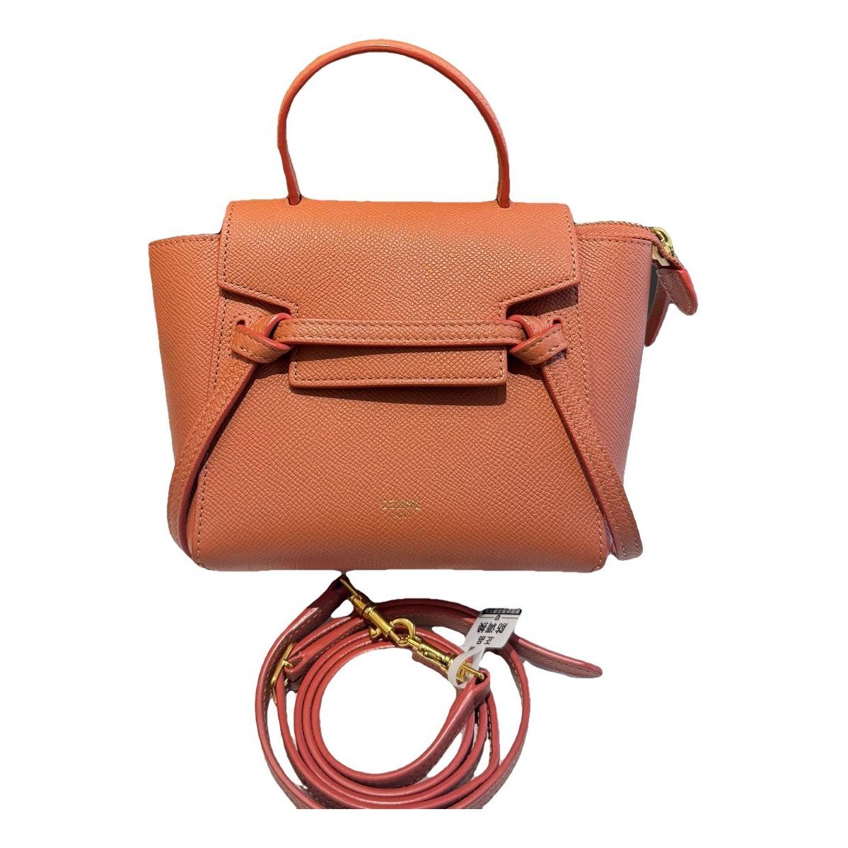 Belt leather handbag