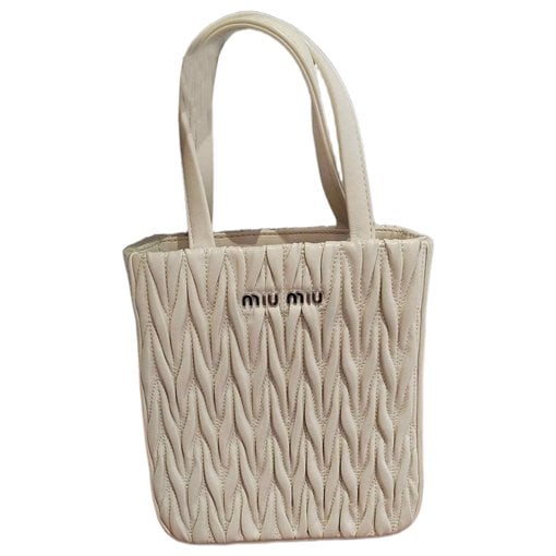 Miu Wander leather crossbody bag