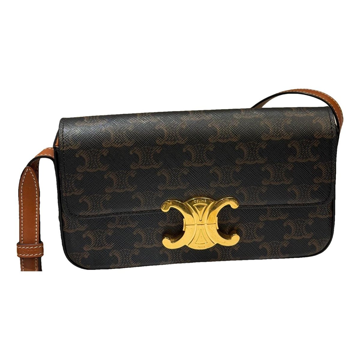 Triomphe leather handbag