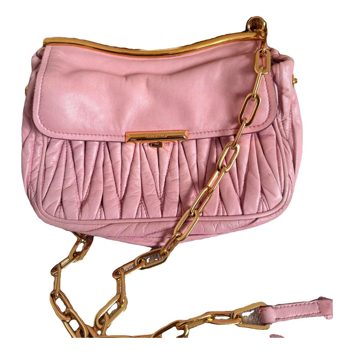 Miu delice leather crossbody bag