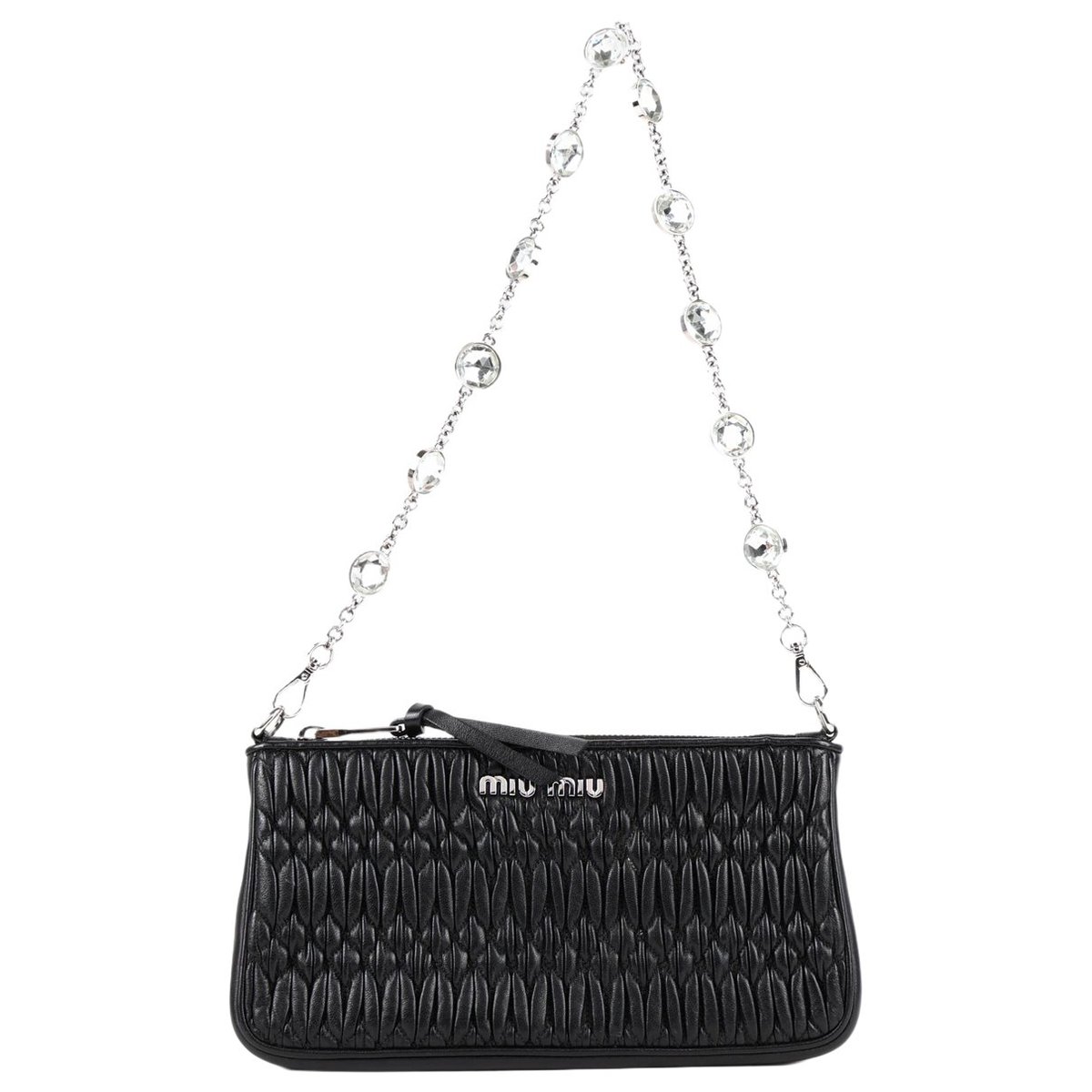 Matelassé leather handbag