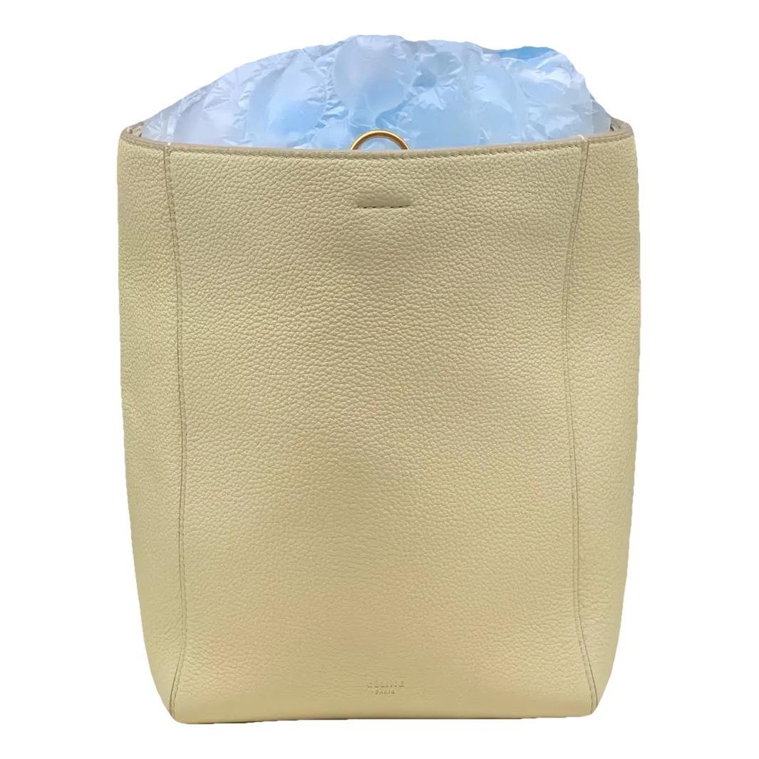 Twisted leather tote