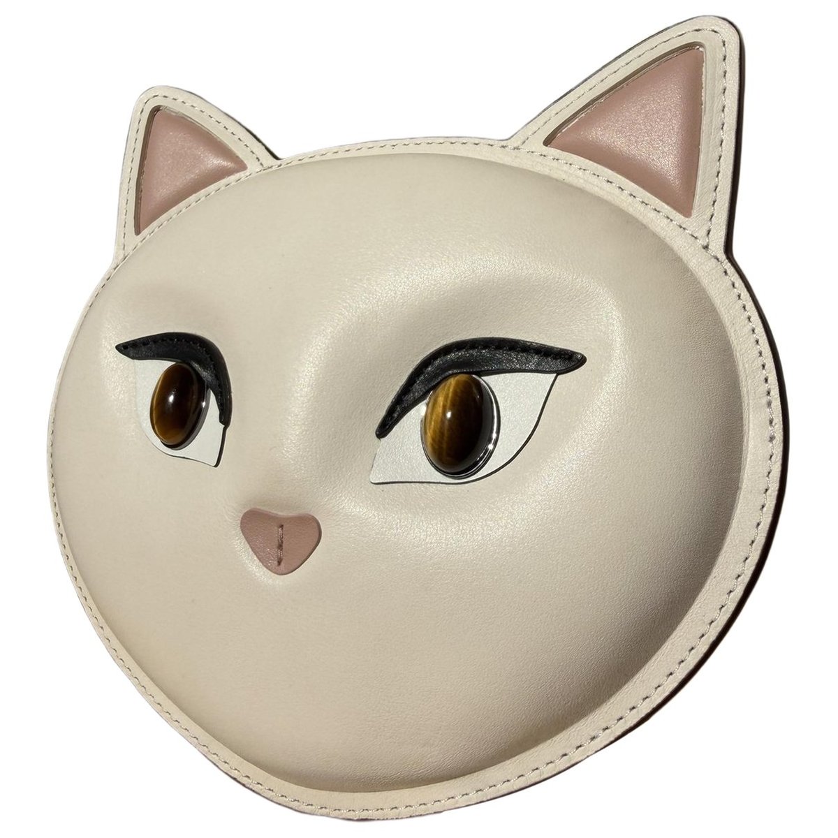 Leather clutch bag