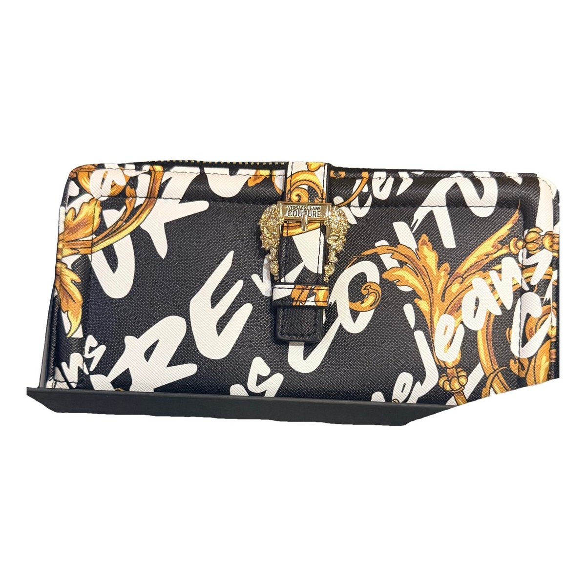 Leather clutch bag