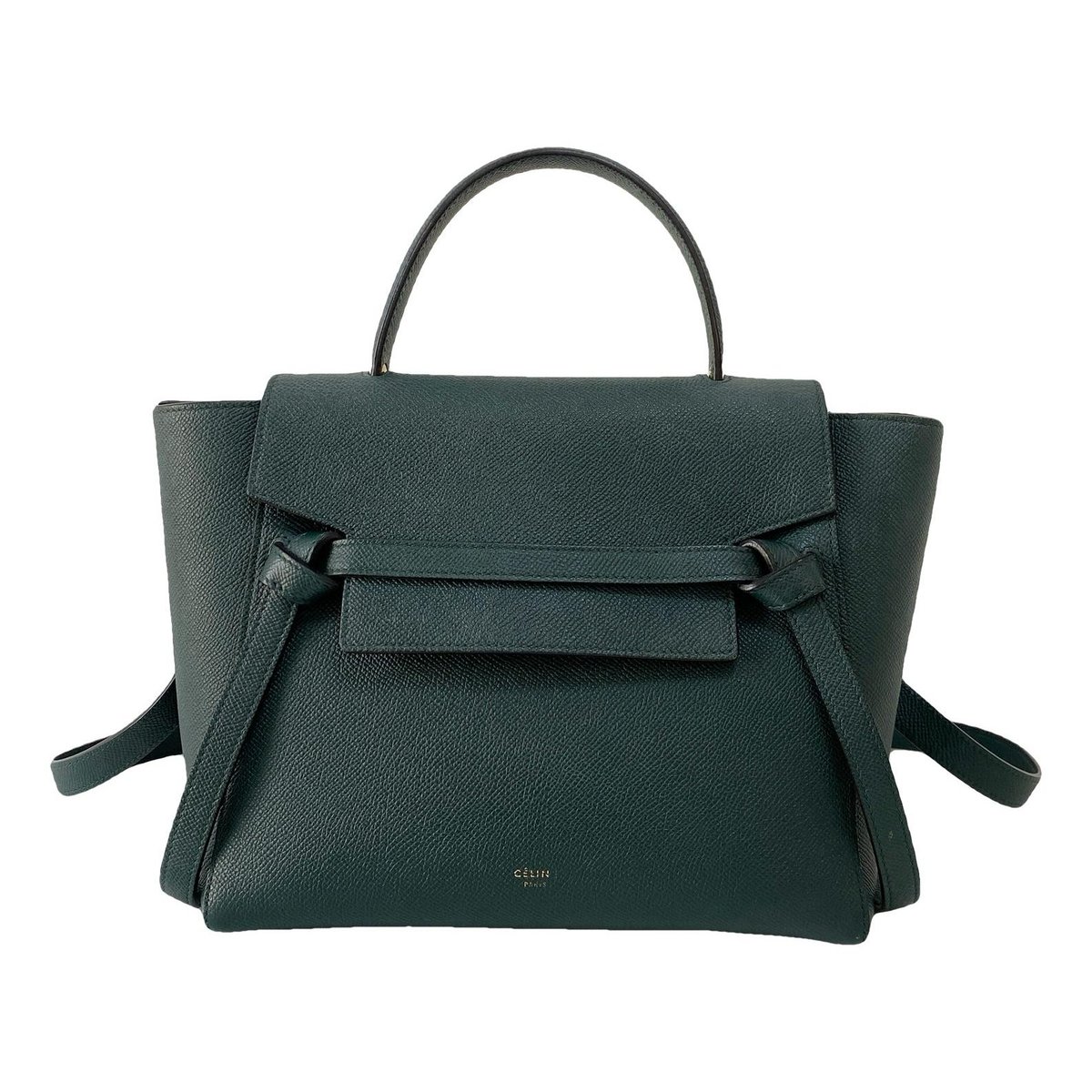 Belt leather handbag