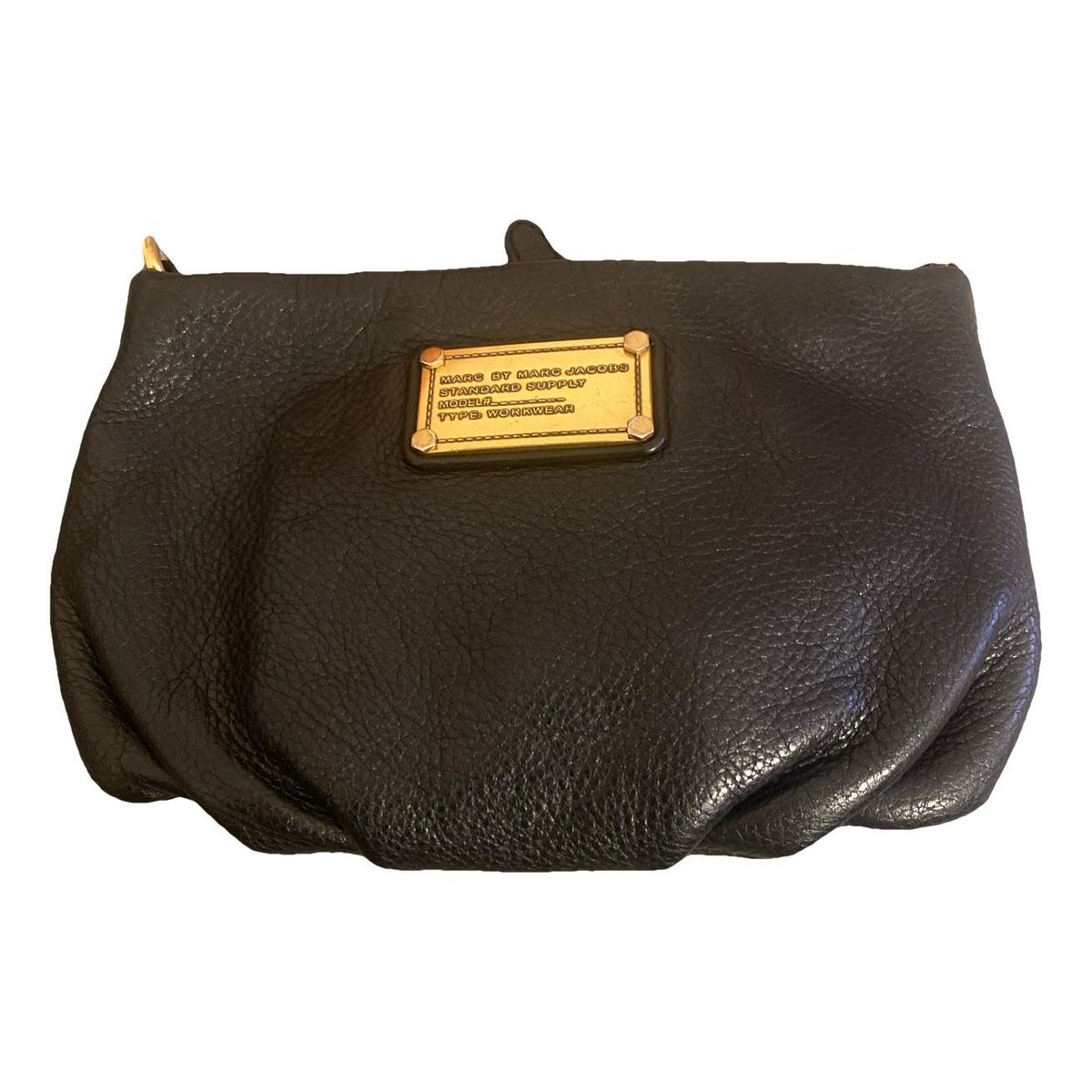 Leather clutch bag