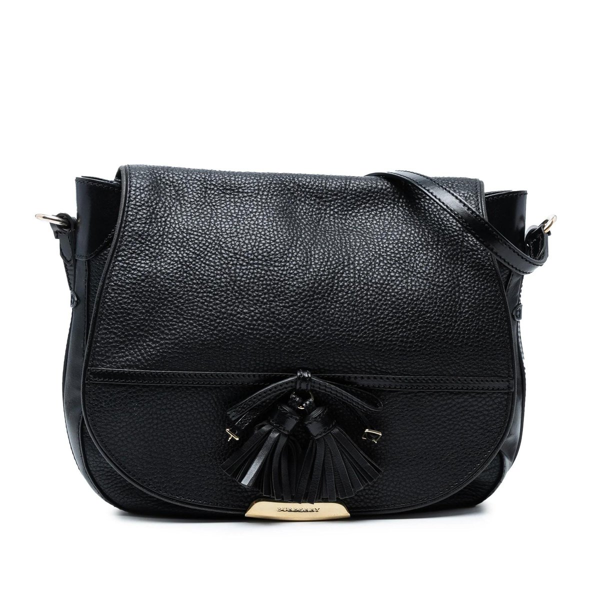 Pocket leather handbag