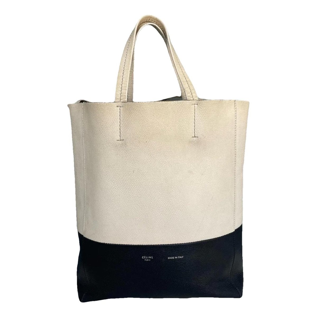 Cabas leather handbag