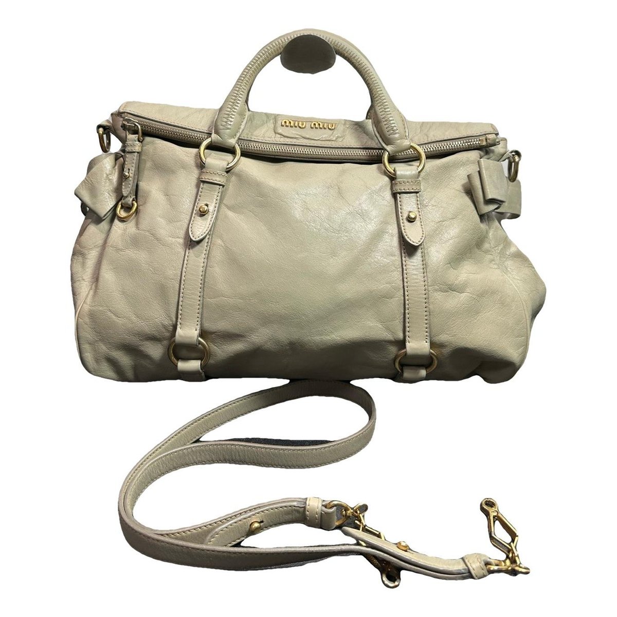 Vitello linen handbag
