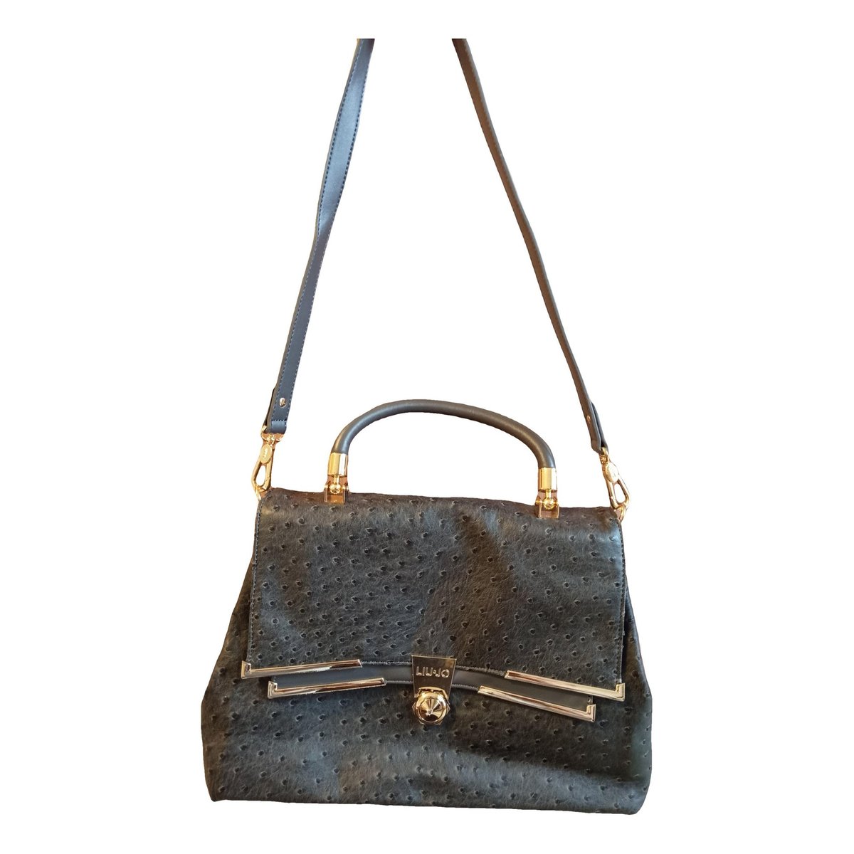 Patent leather handbag