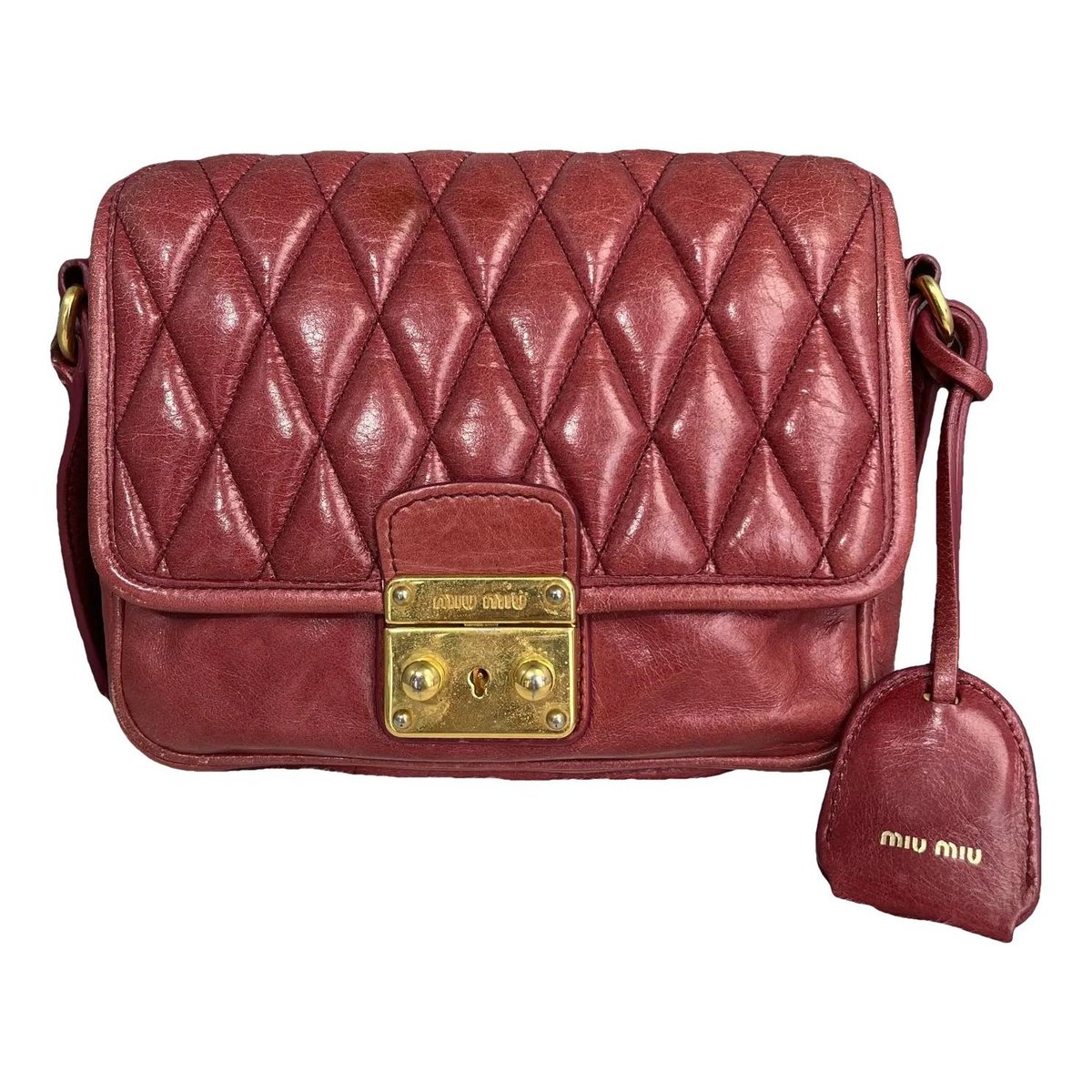 Miu Confidential leather handbag