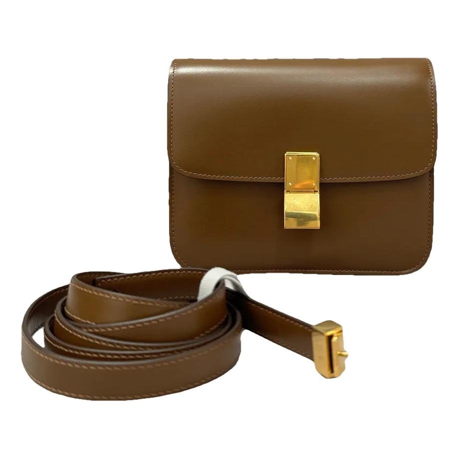 Classic leather crossbody bag