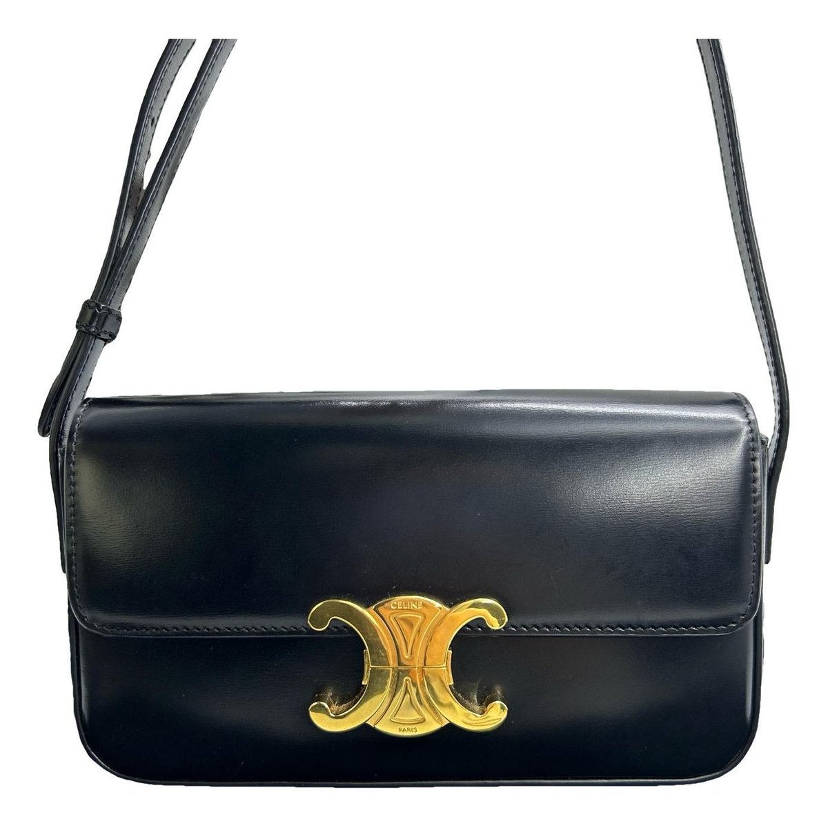 Triomphe Long leather handbag