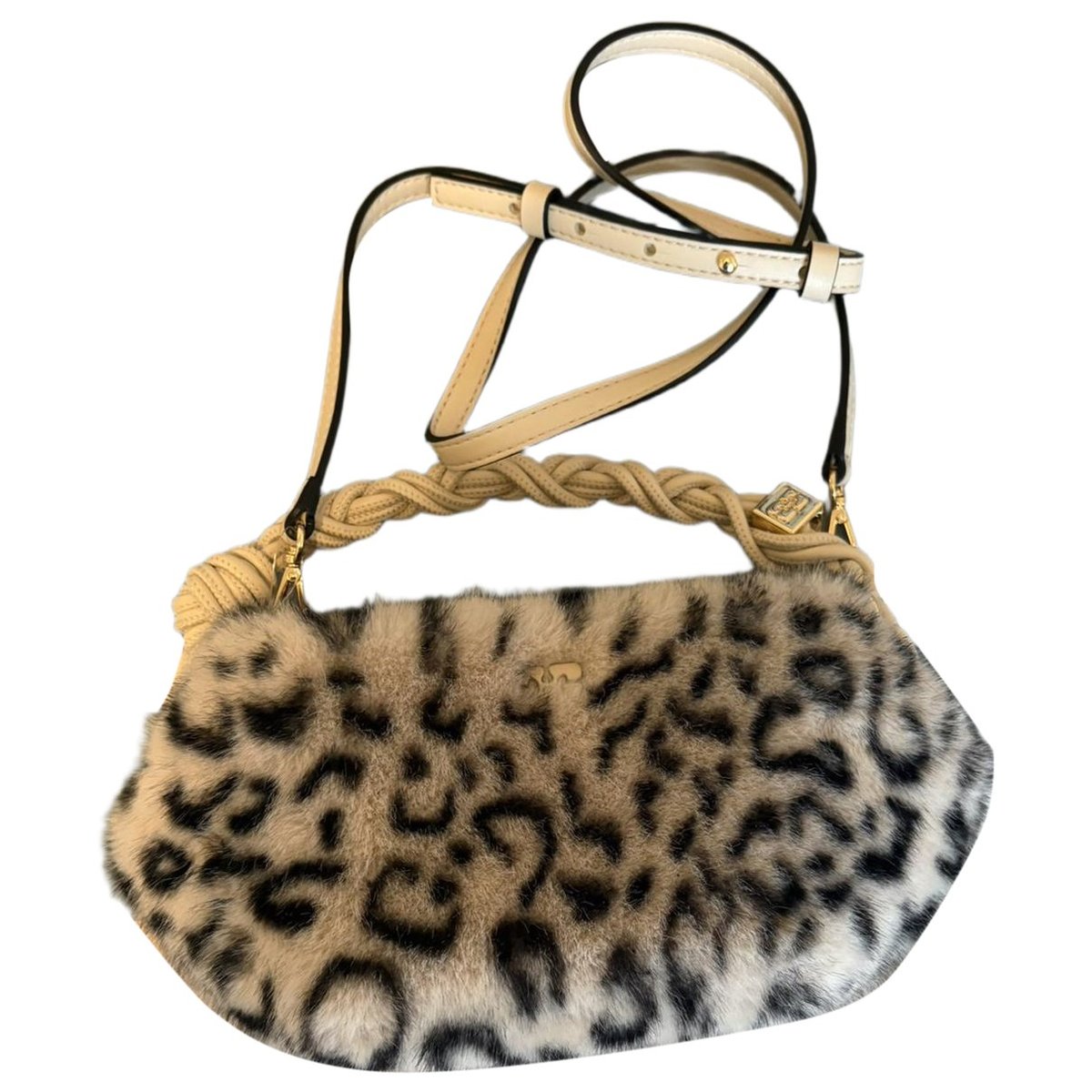 Faux fur crossbody bag