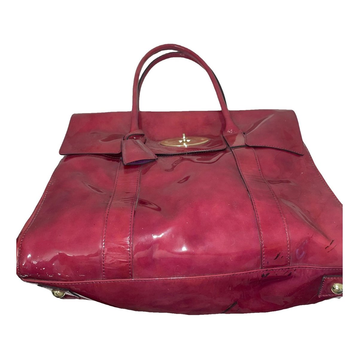Bayswater patent leather handbag