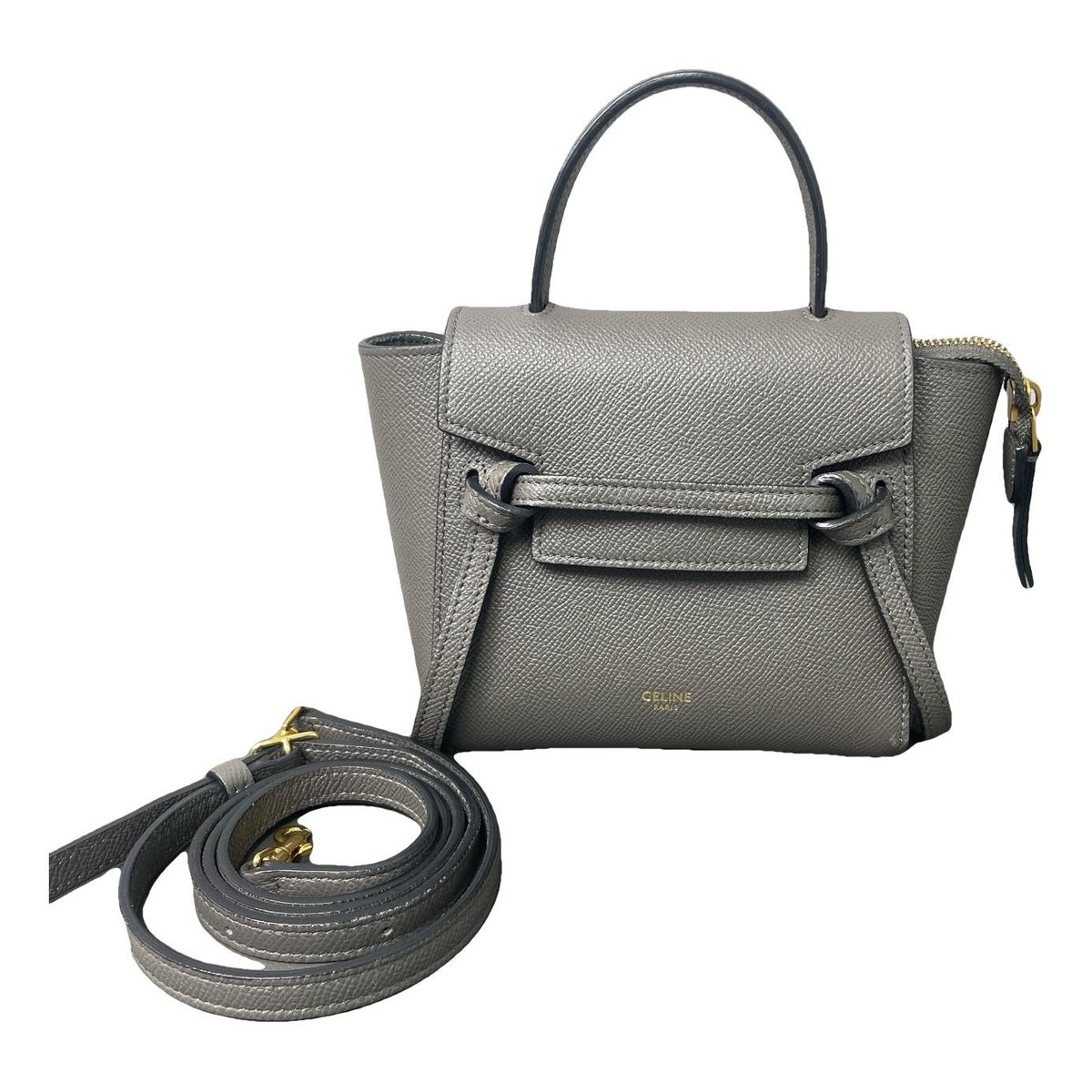 Belt leather handbag