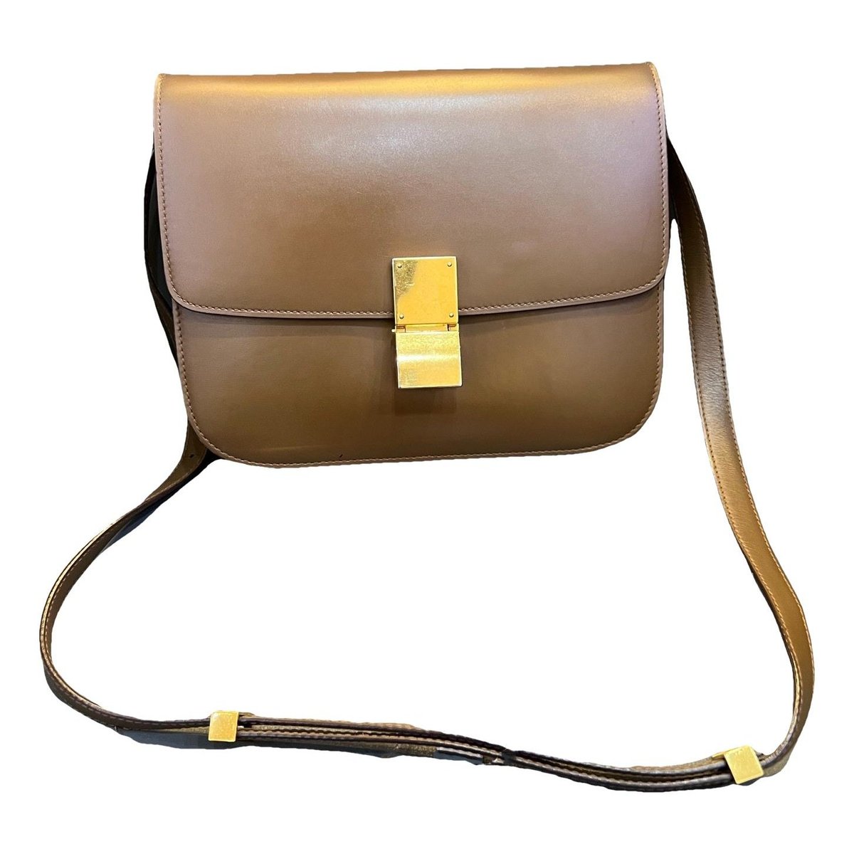 Classic leather crossbody bag
