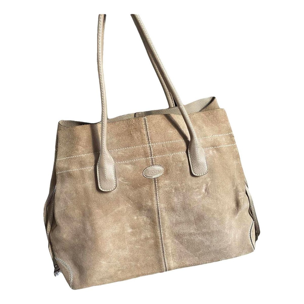 Shopping Media leather handbag