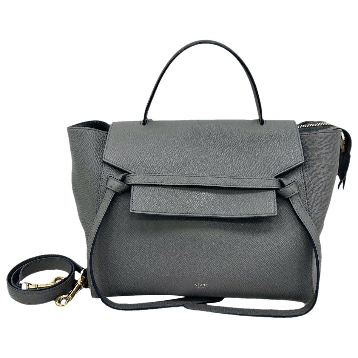 Belt leather handbag