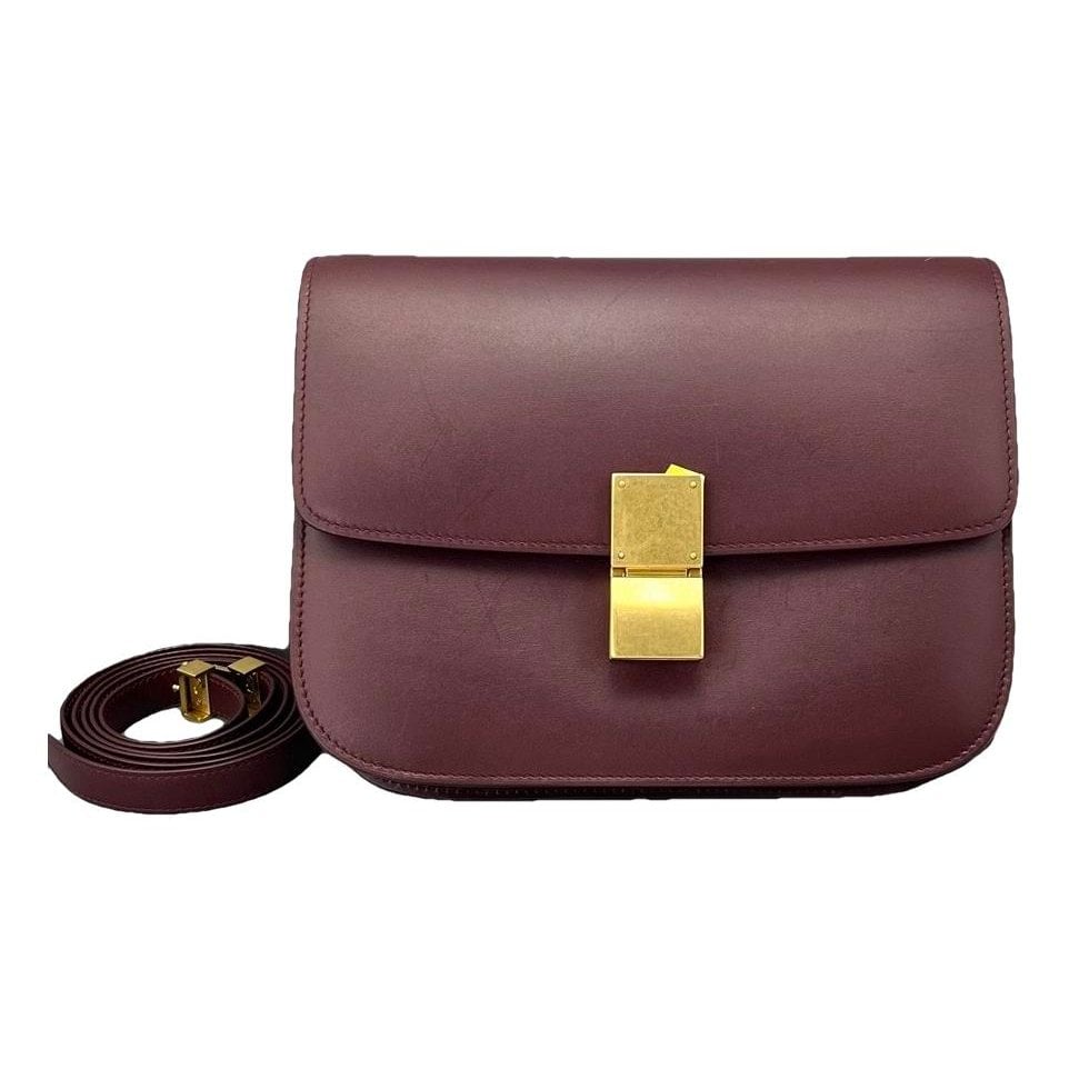 Classic leather crossbody bag