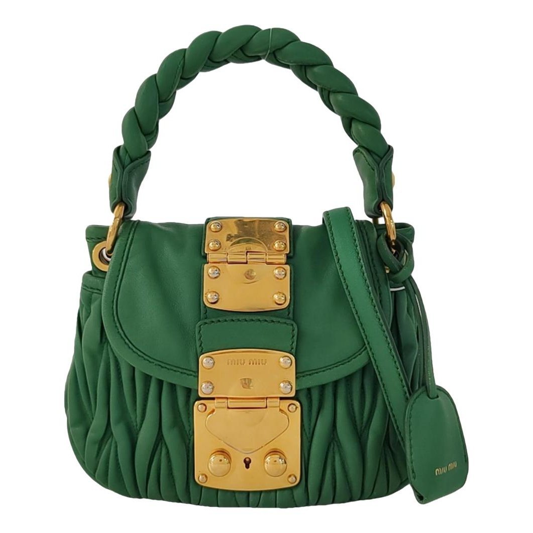 Coffer leather handbag