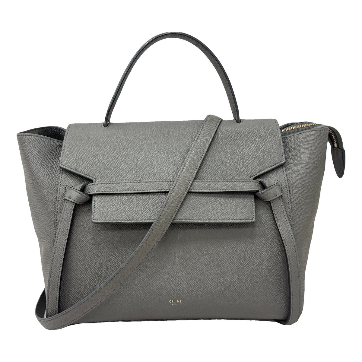 Belt leather handbag