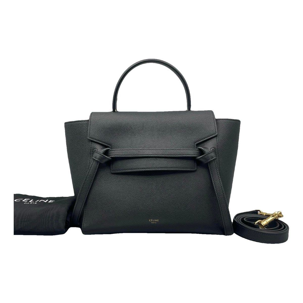 Belt leather handbag