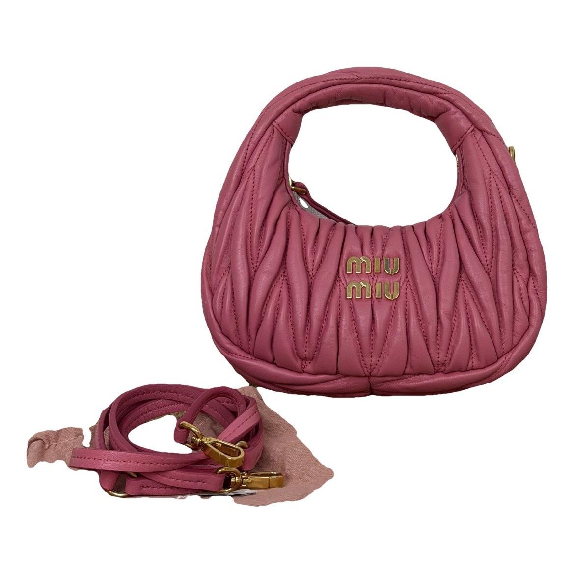 Miu Wander leather handbag