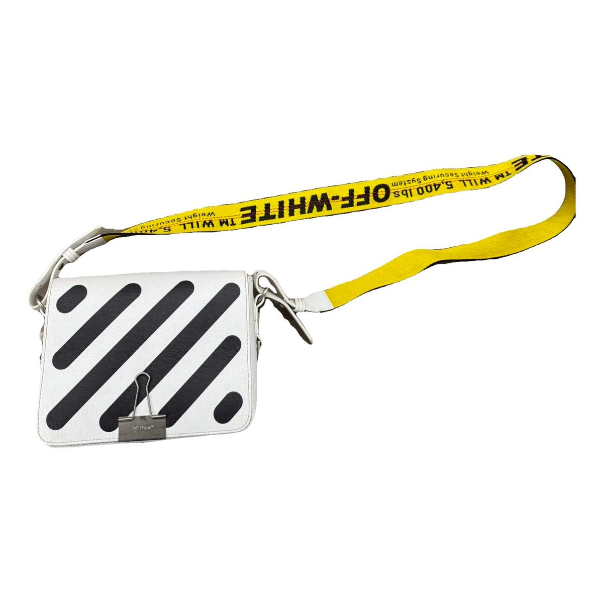 Binder leather crossbody bag
