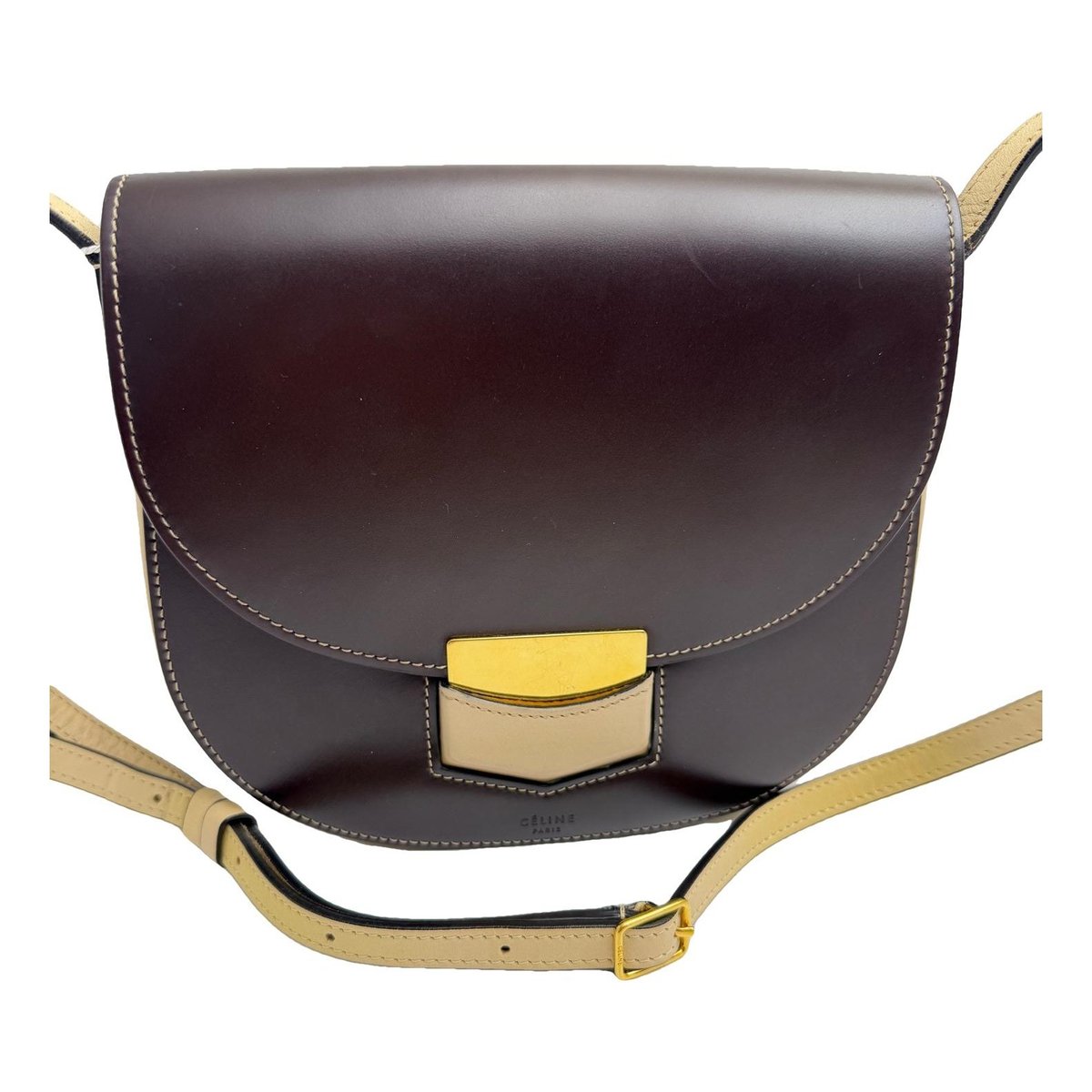Trotteur leather crossbody bag
