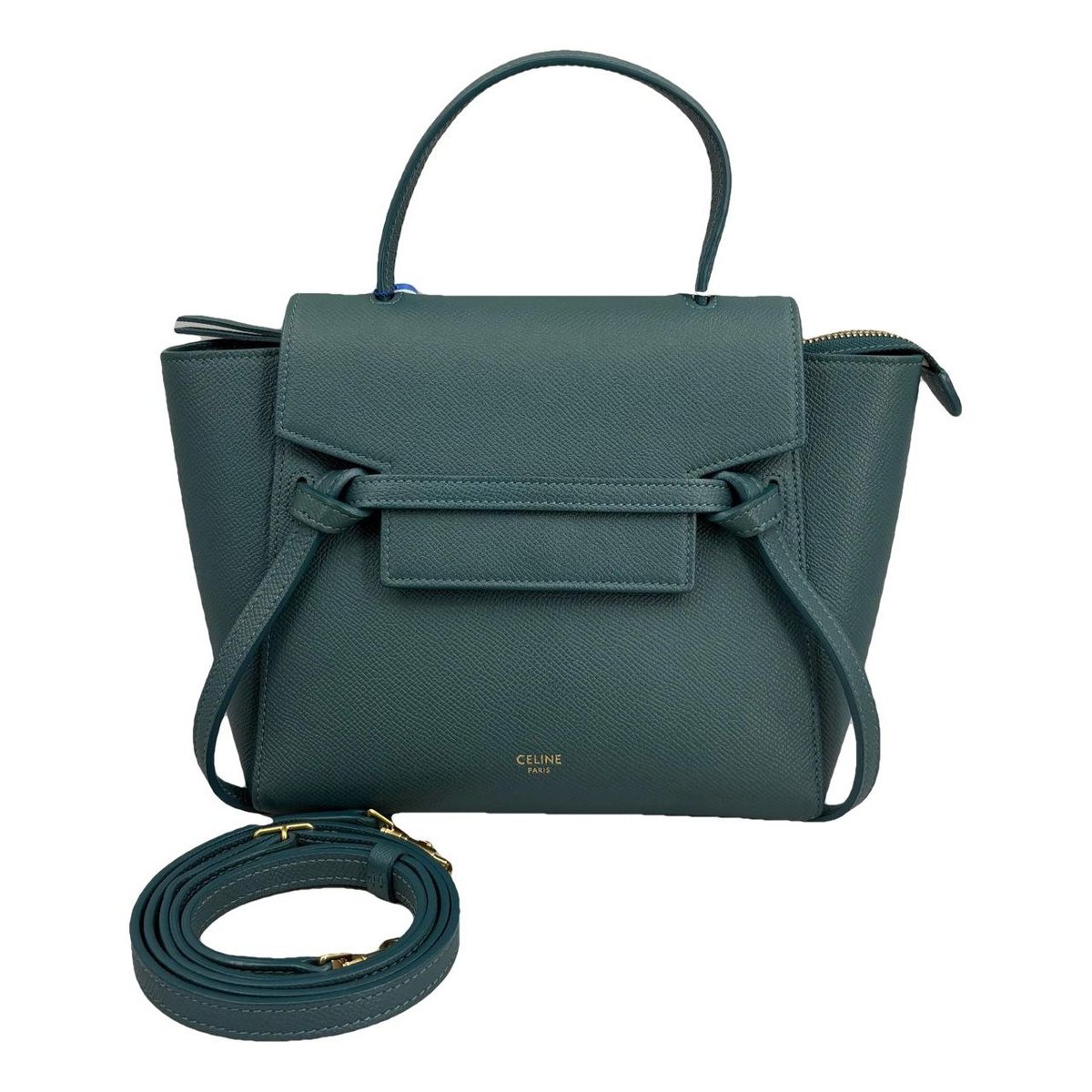 Belt leather handbag