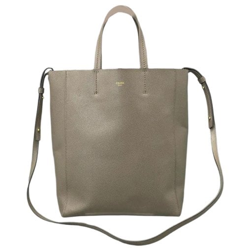 Cabas leather handbag