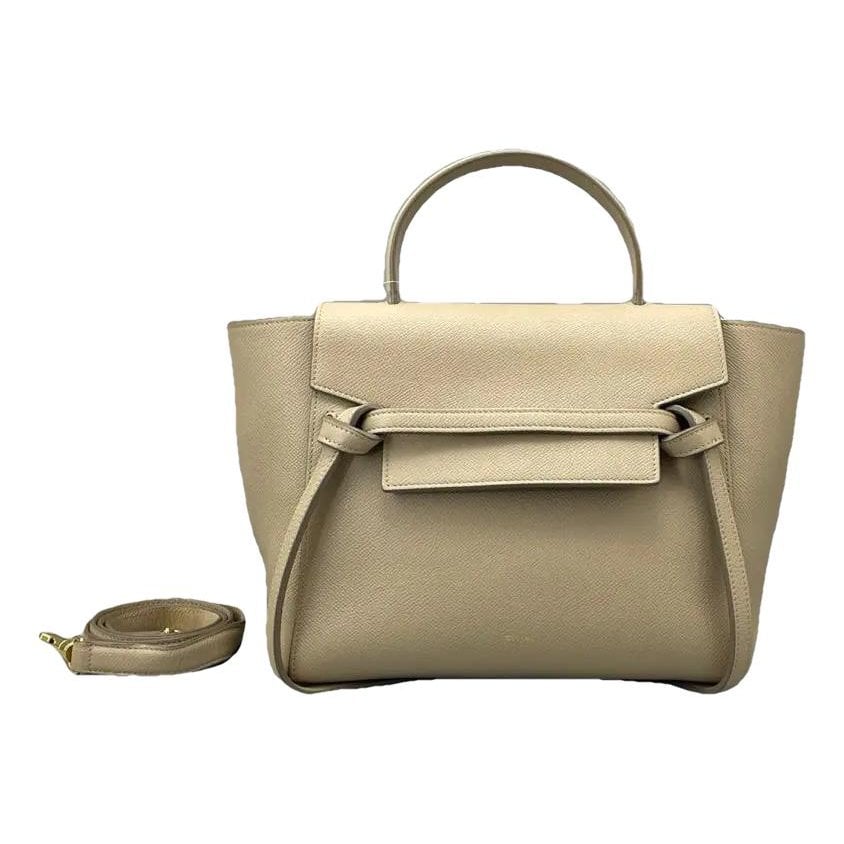 Belt leather crossbody bag