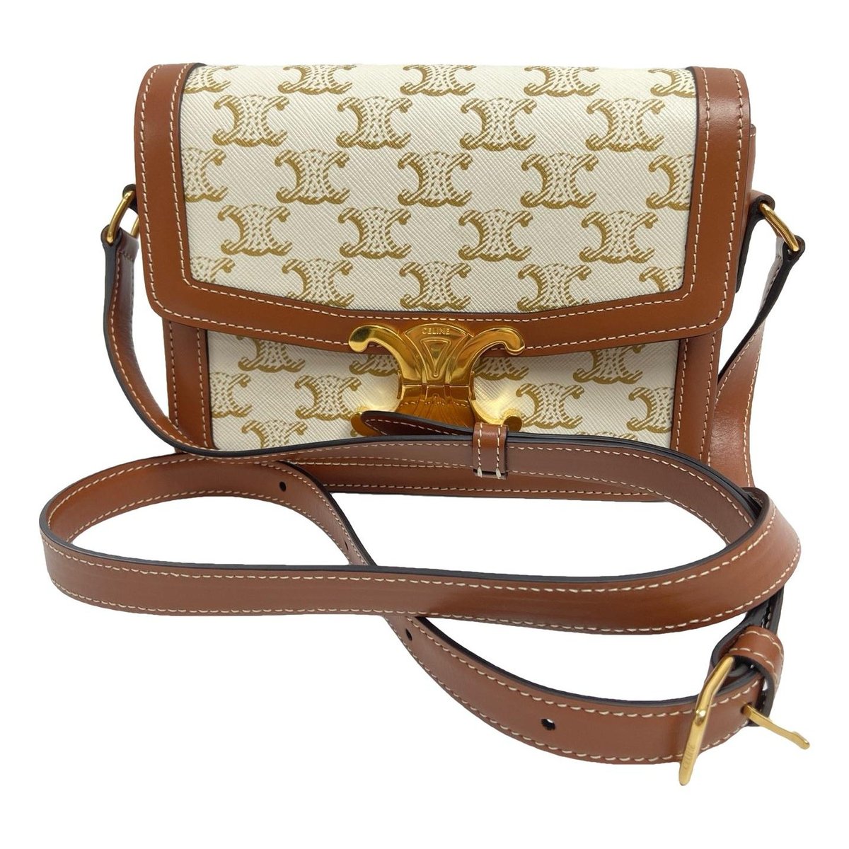 Triomphe leather handbag