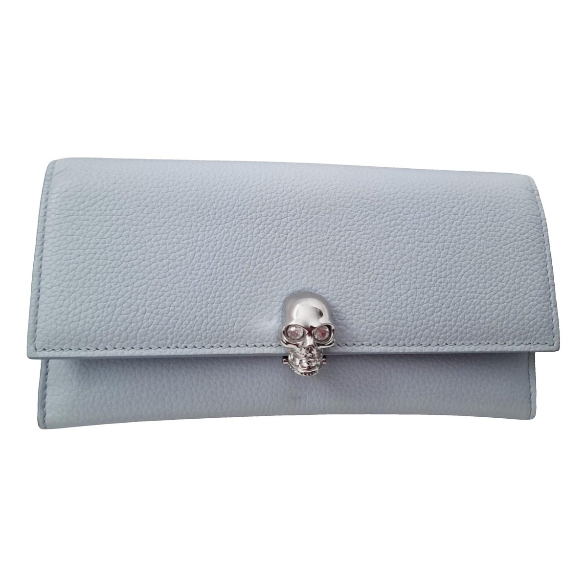 Leather clutch bag
