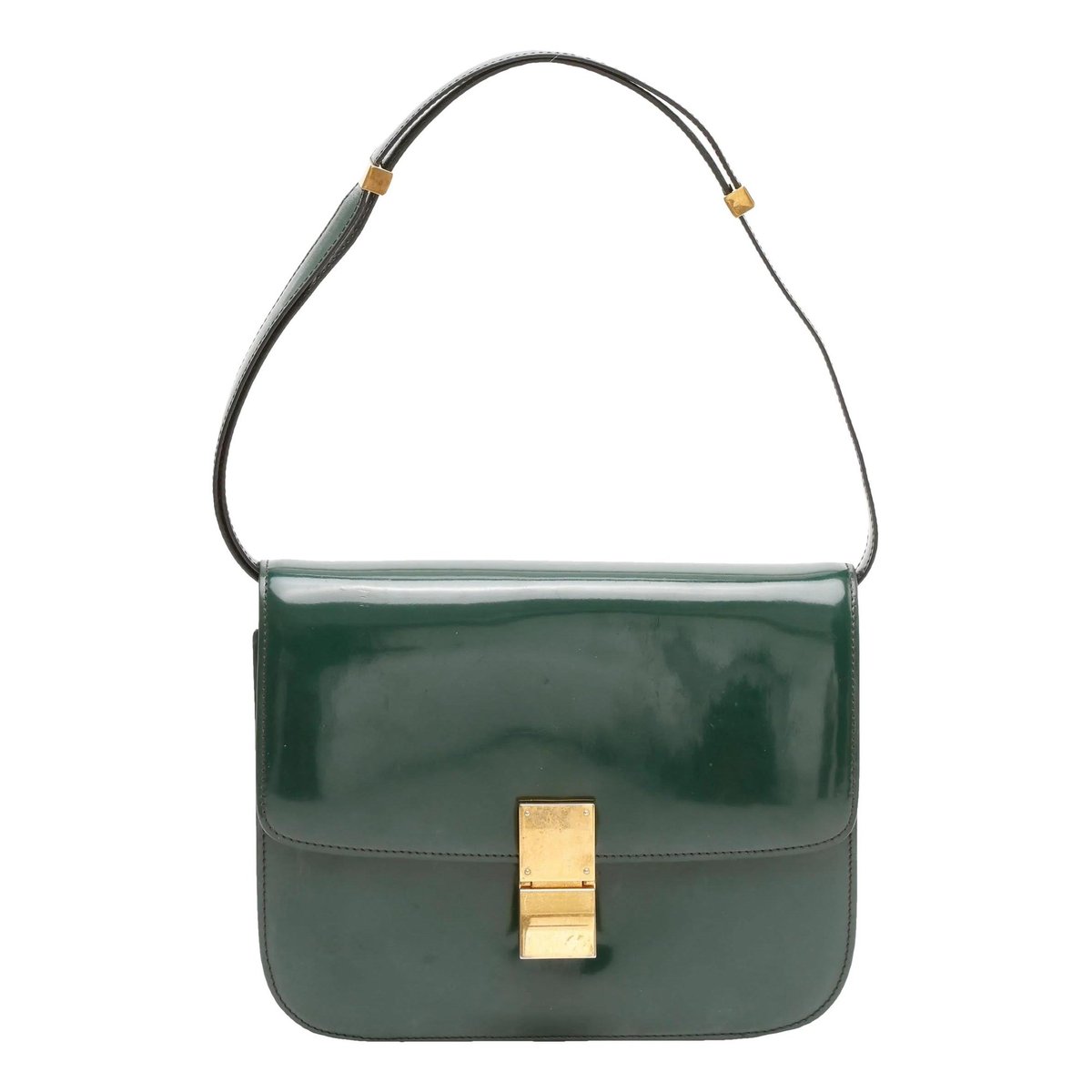 Classic patent leather handbag